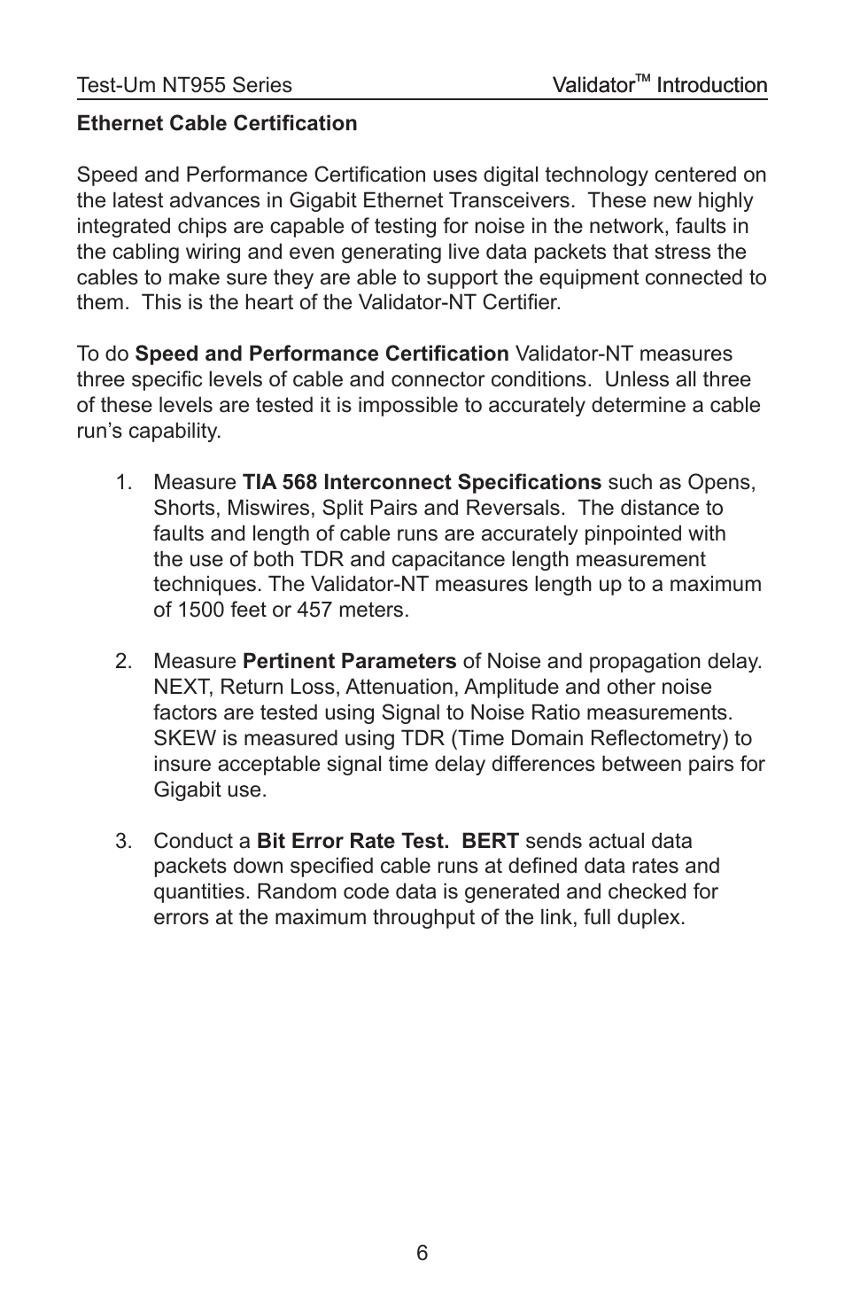 Test-Um VALIDATOR-NT NT955 User Manual | Page 7 / 97