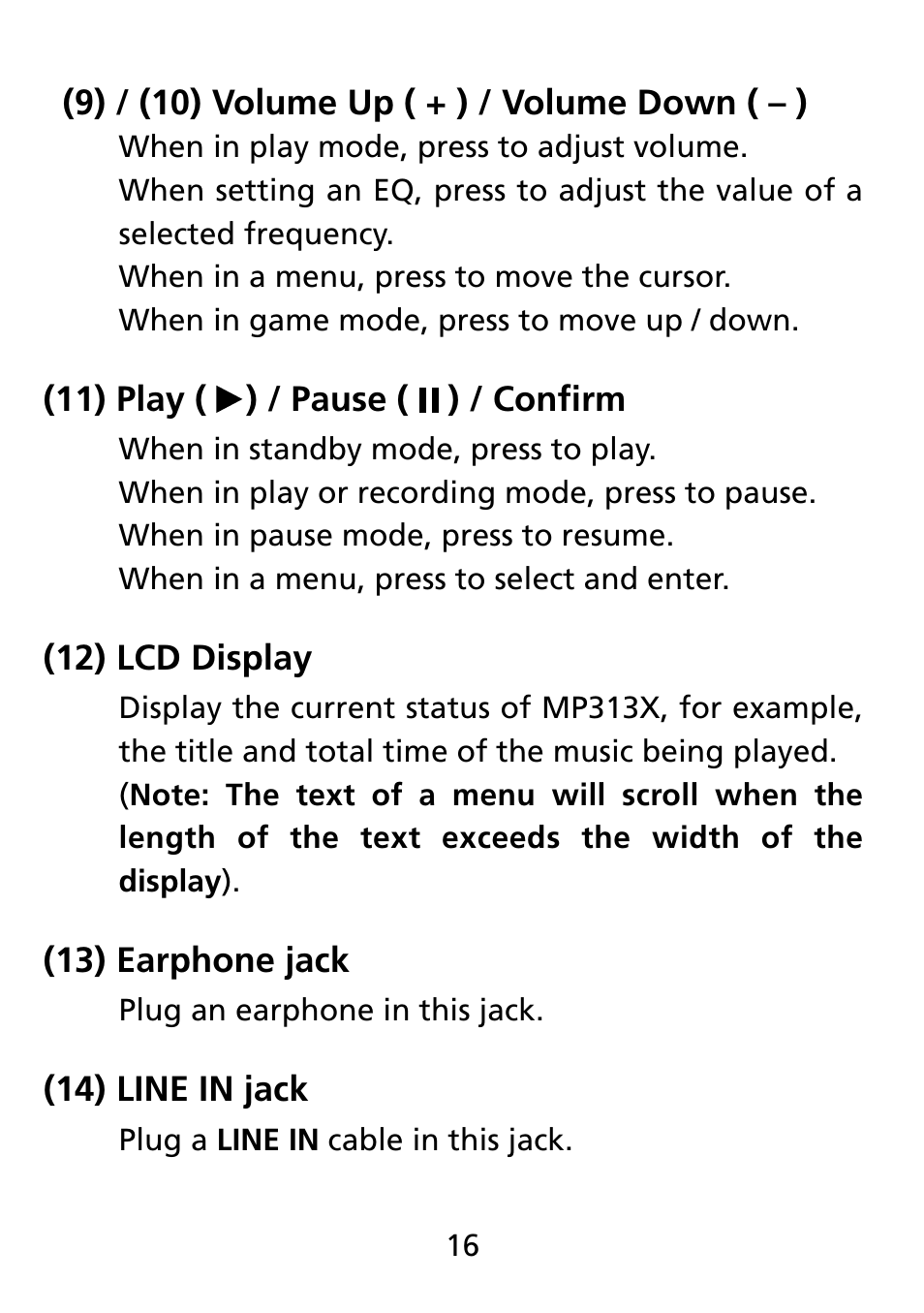 Truly electronic Mftg MP313X User Manual | Page 16 / 63