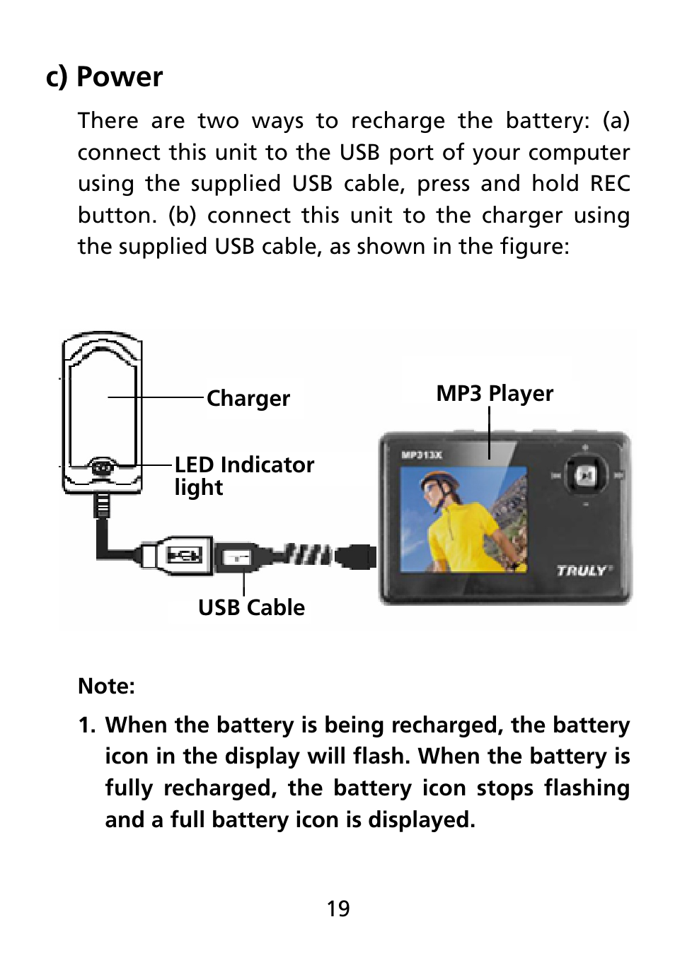C) power | Truly electronic Mftg MP313X User Manual | Page 19 / 63
