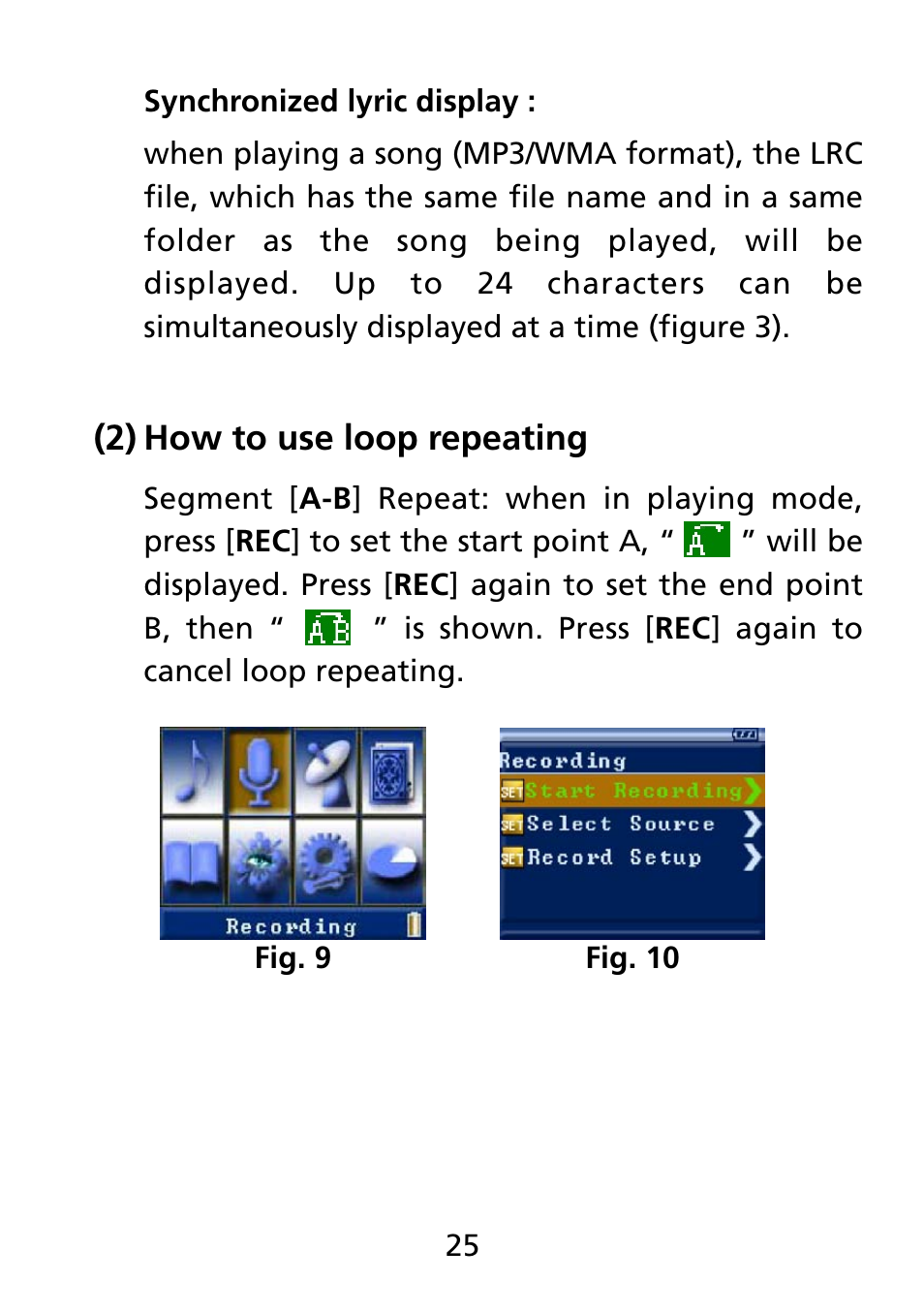 2) how to use loop repeating, How to use loop repeating (2) | Truly electronic Mftg MP313X User Manual | Page 25 / 63