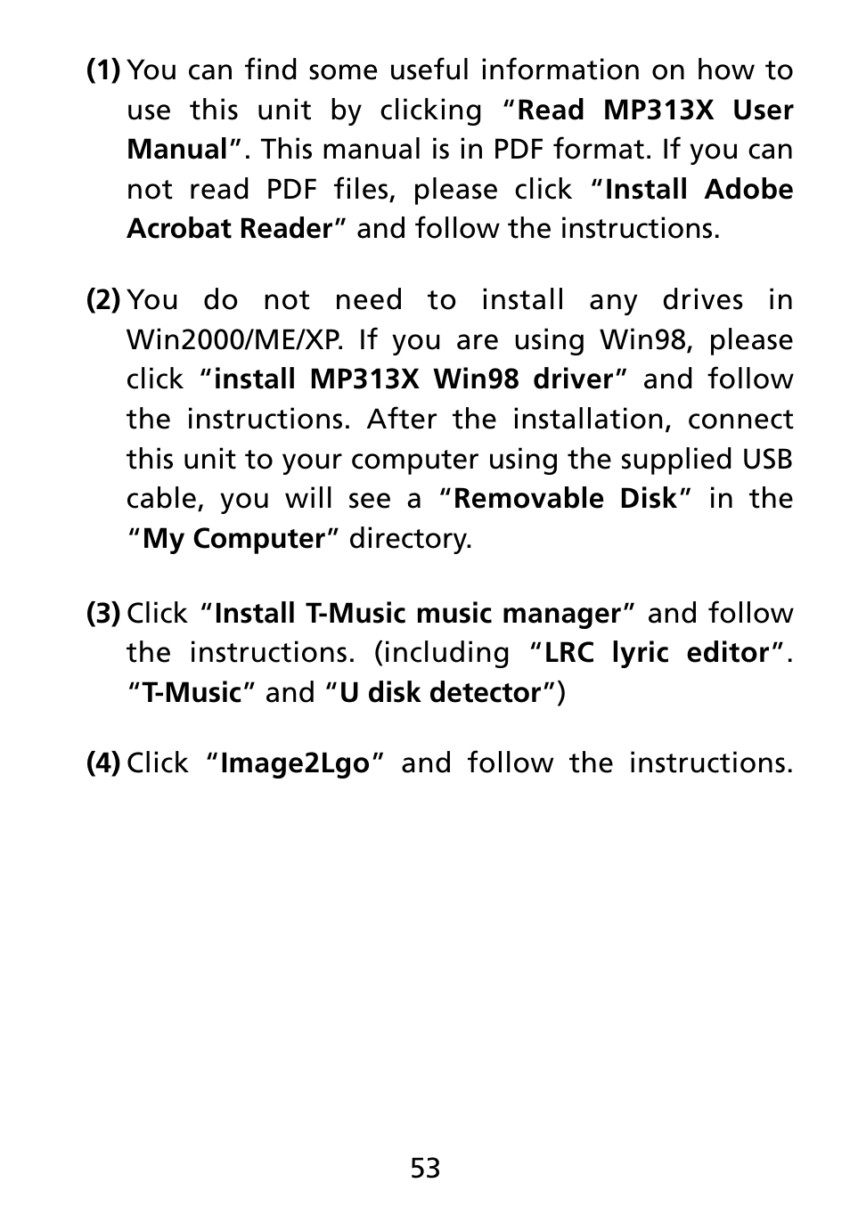Truly electronic Mftg MP313X User Manual | Page 53 / 63
