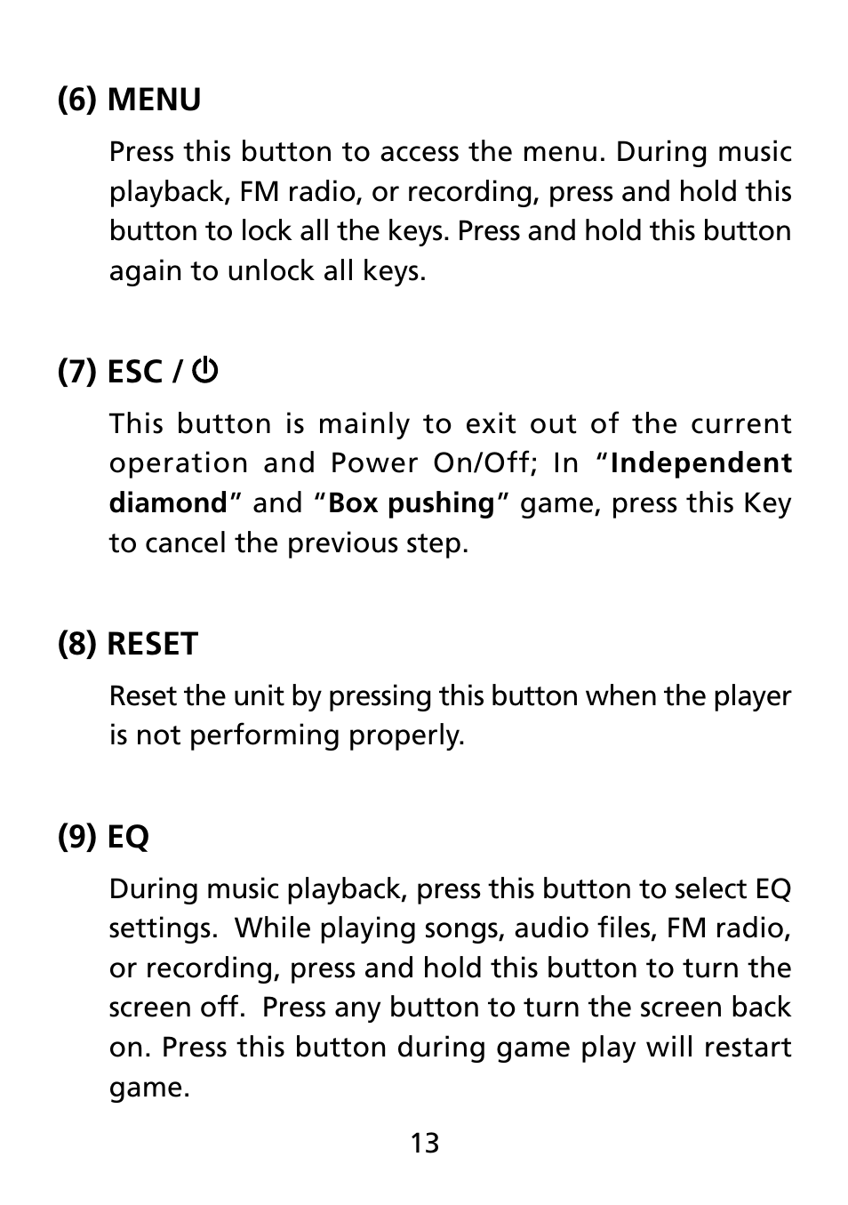Truly electronic Mftg Digital Photo & Audio Player User Manual | Page 13 / 74