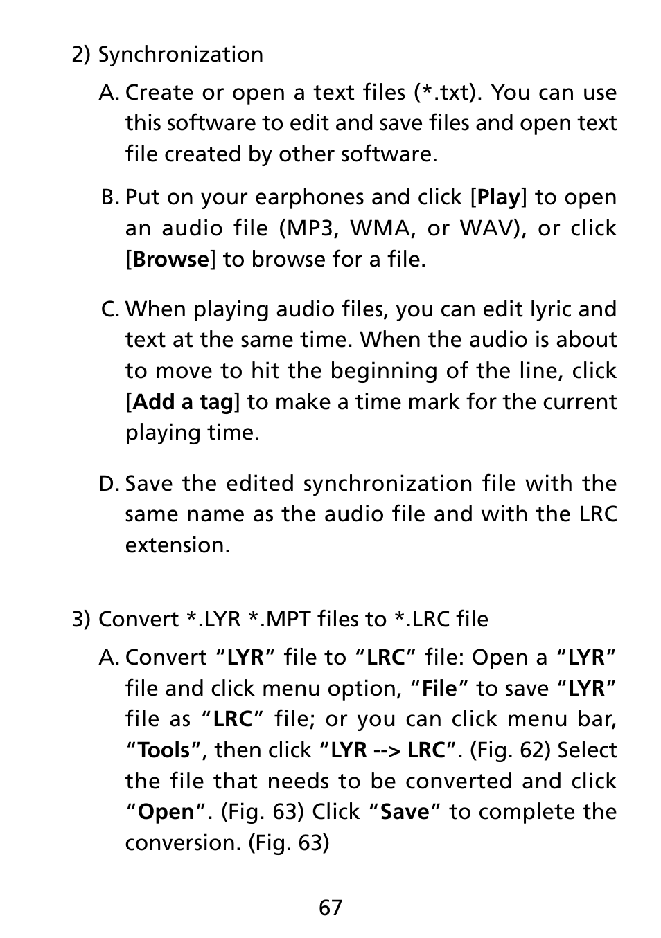 Truly electronic Mftg Digital Photo & Audio Player User Manual | Page 67 / 74