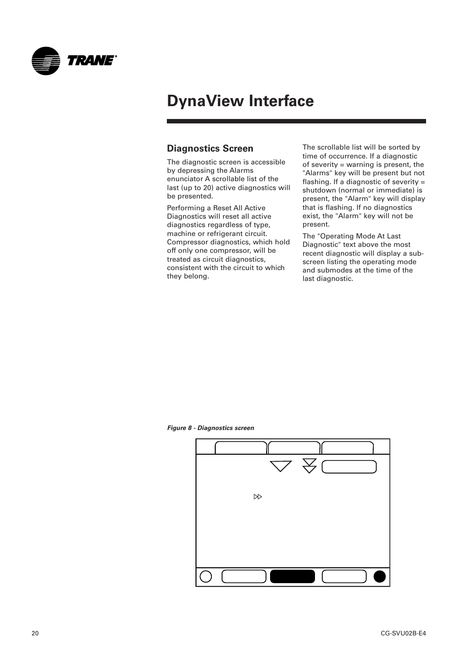 Software download, Dynaview interface | Trane CGWN 205-211 User Manual | Page 20 / 36