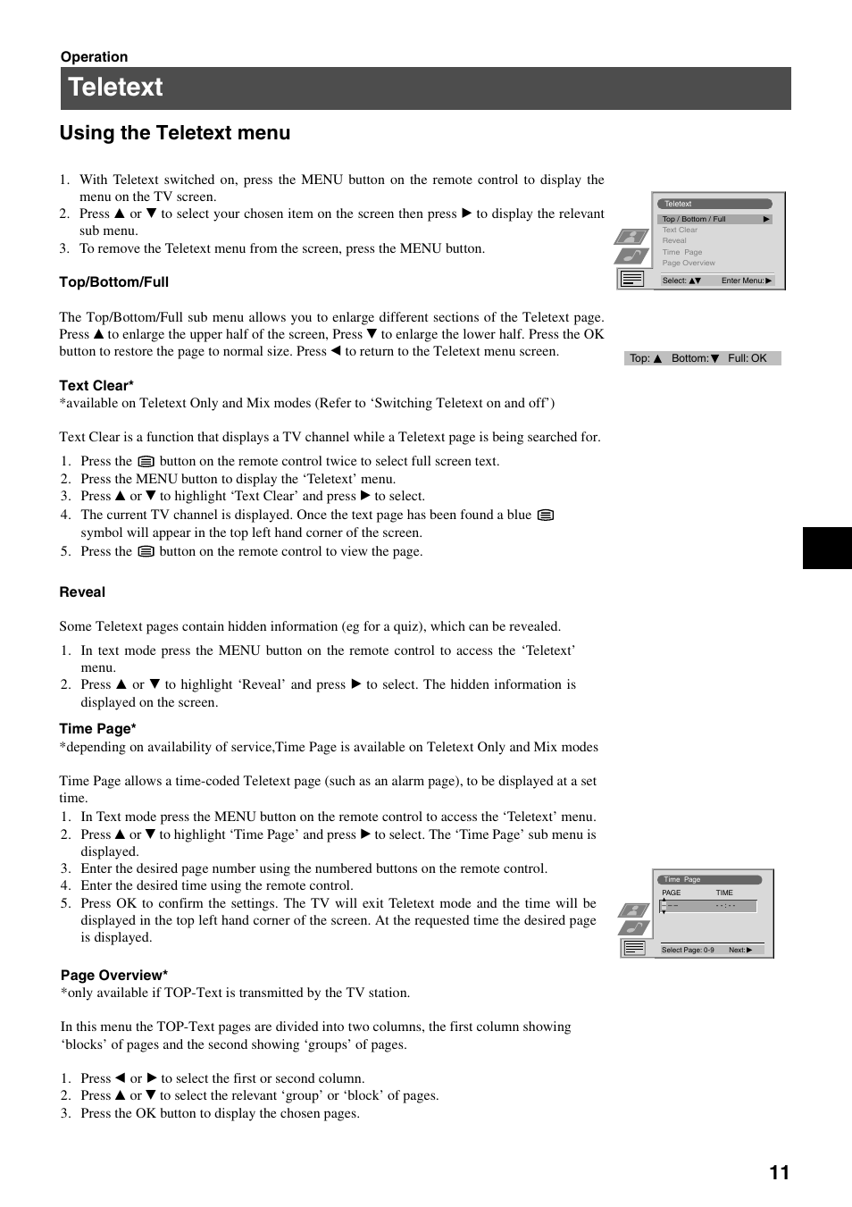 Teletext, Using the teletext menu | Sony KV-29FQ75K User Manual | Page 15 / 160