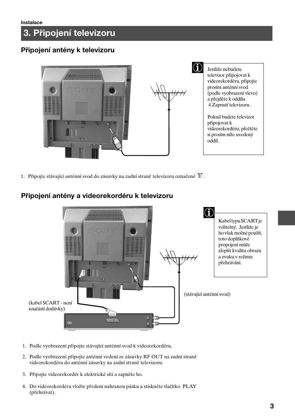 Připojení televizoru | Sony KV-29FQ75K User Manual | Page 59 / 160