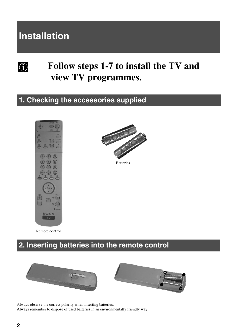 Sony KV-29FQ75K User Manual | Page 6 / 160