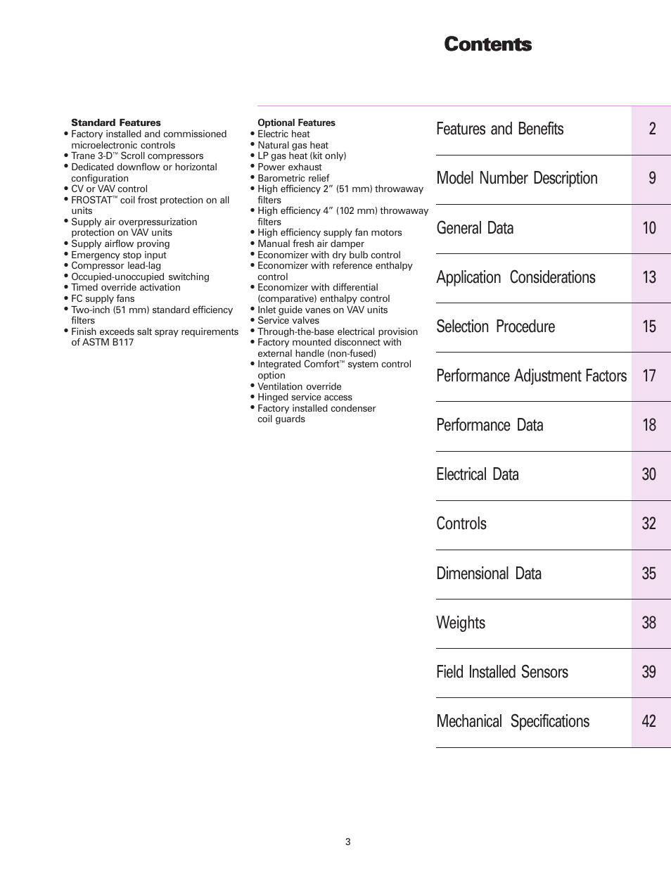 Trane RT-DS-10 User Manual | Page 3 / 44