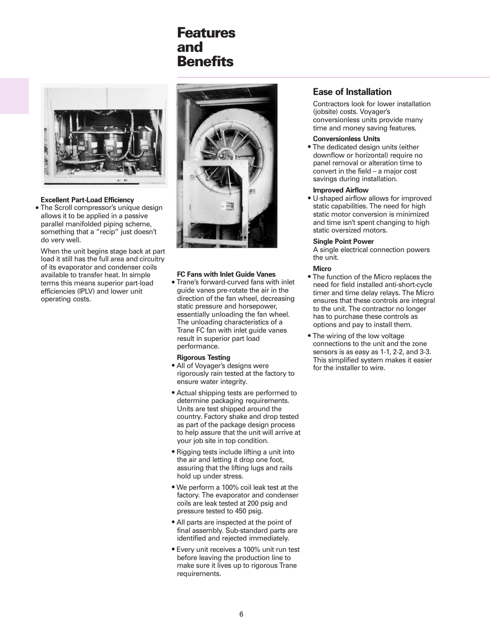 Features and benefits | Trane RT-DS-10 User Manual | Page 6 / 44