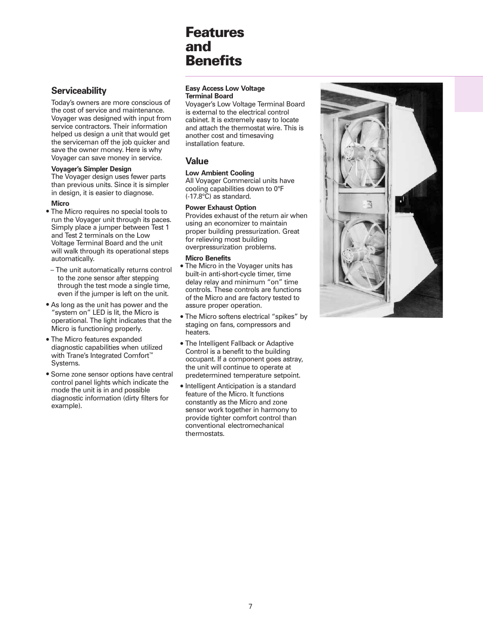 Features and benefits | Trane RT-DS-10 User Manual | Page 7 / 44