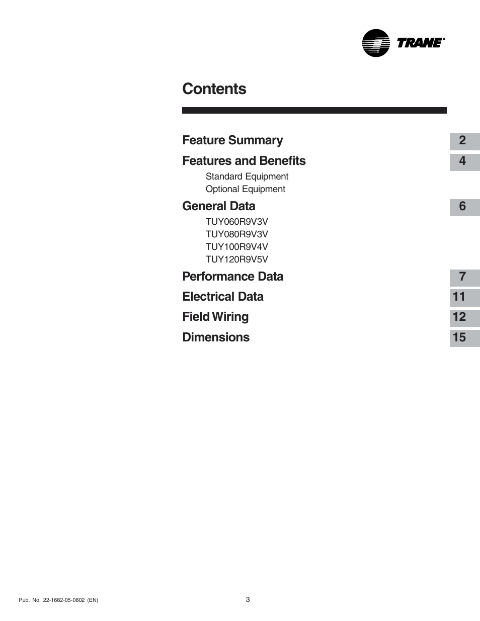Trane XV 90 User Manual | Page 3 / 16