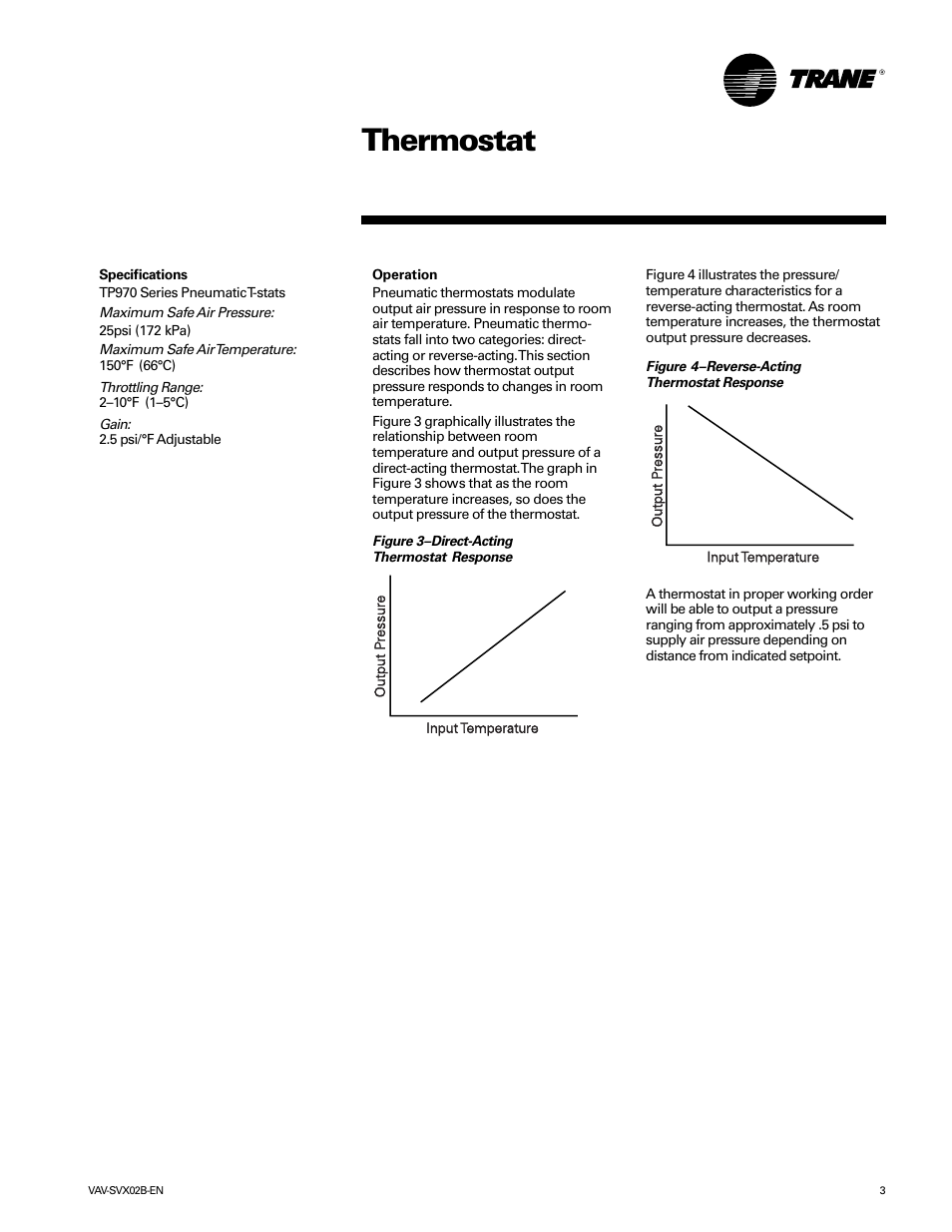 Thermostat | Trane VAV-SVX02B-EN User Manual | Page 3 / 16