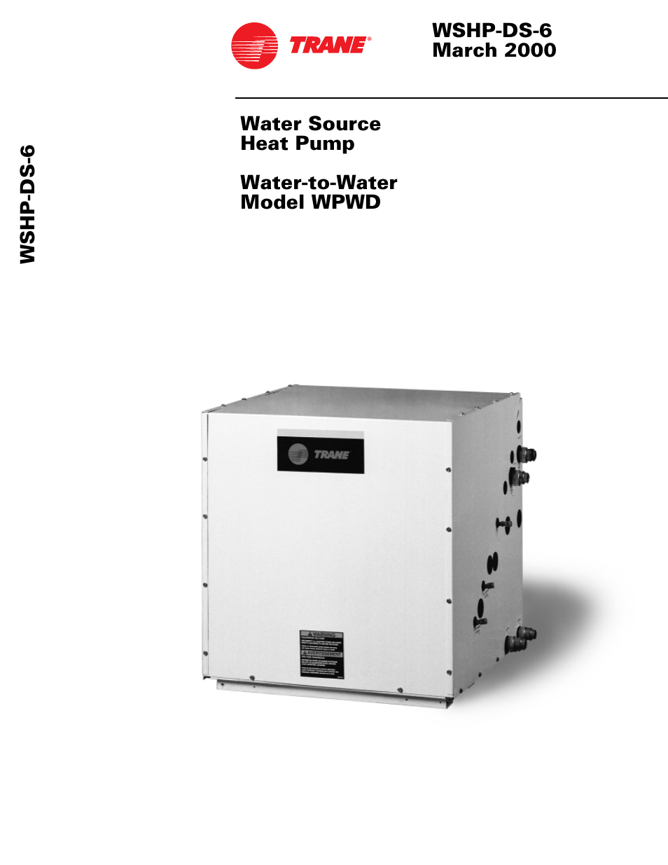Trane WSHP-DS-6 User Manual | 18 pages