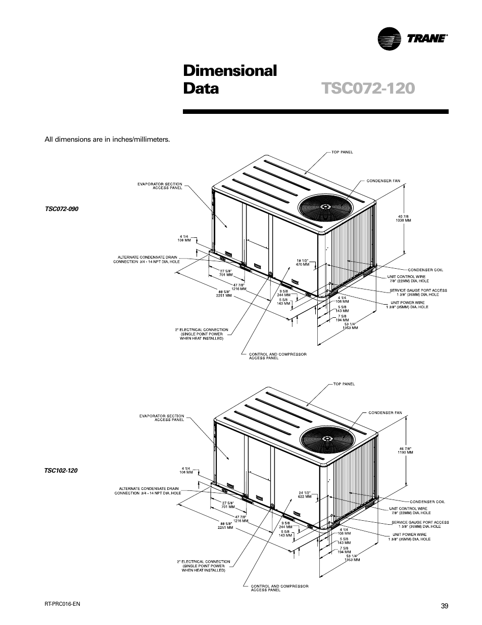 Trane TSC060-120 User Manual | Page 39 / 48