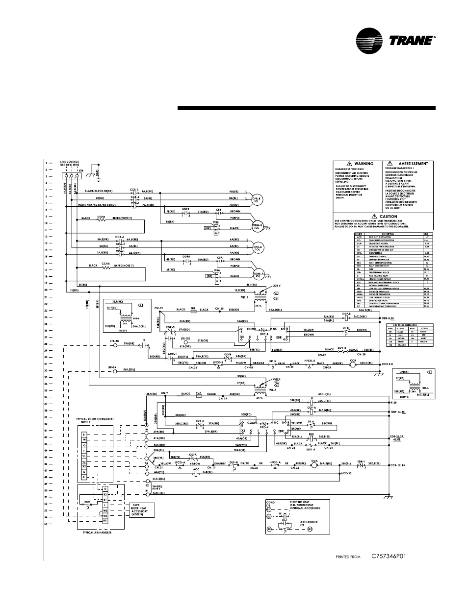 Typical wiring (heat pump) | Trane TWE200B User Manual | Page 37 / 56