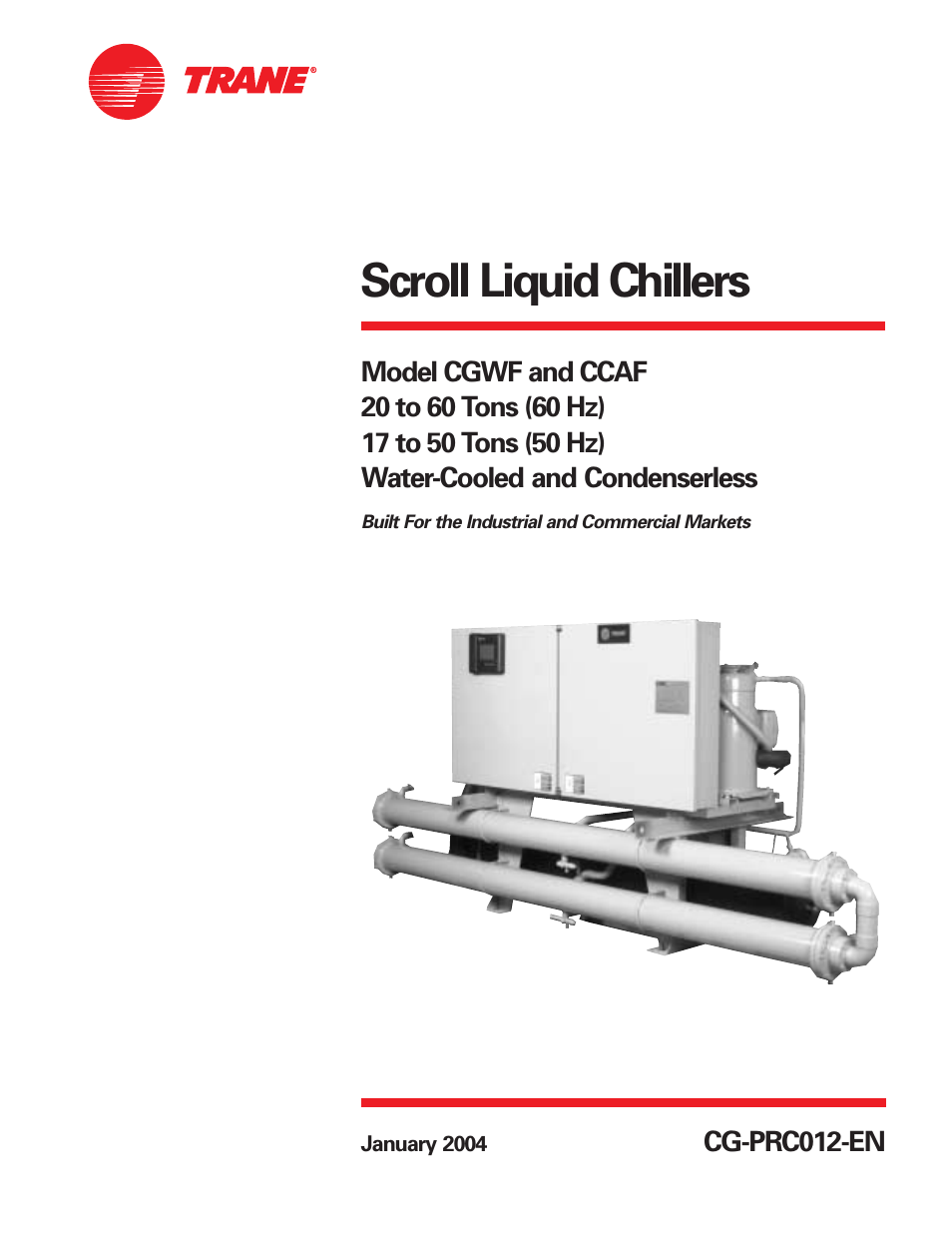 Trane CGWF User Manual | 40 pages