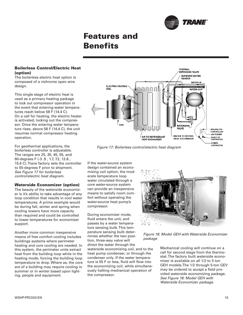 Features and benefits | Trane GEV User Manual | Page 15 / 28