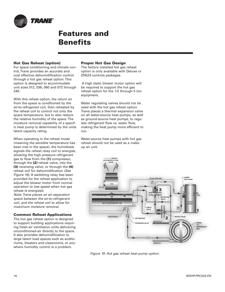 Features and benefits | Trane GEV User Manual | Page 16 / 28
