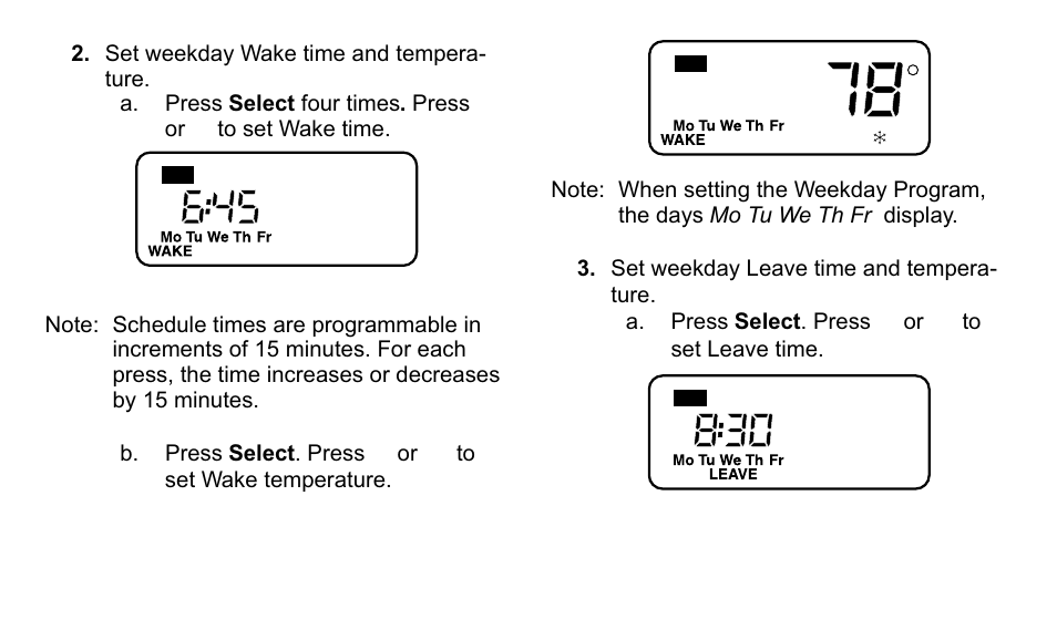 Trane TAYSTAT 540 User Manual | Page 11 / 28