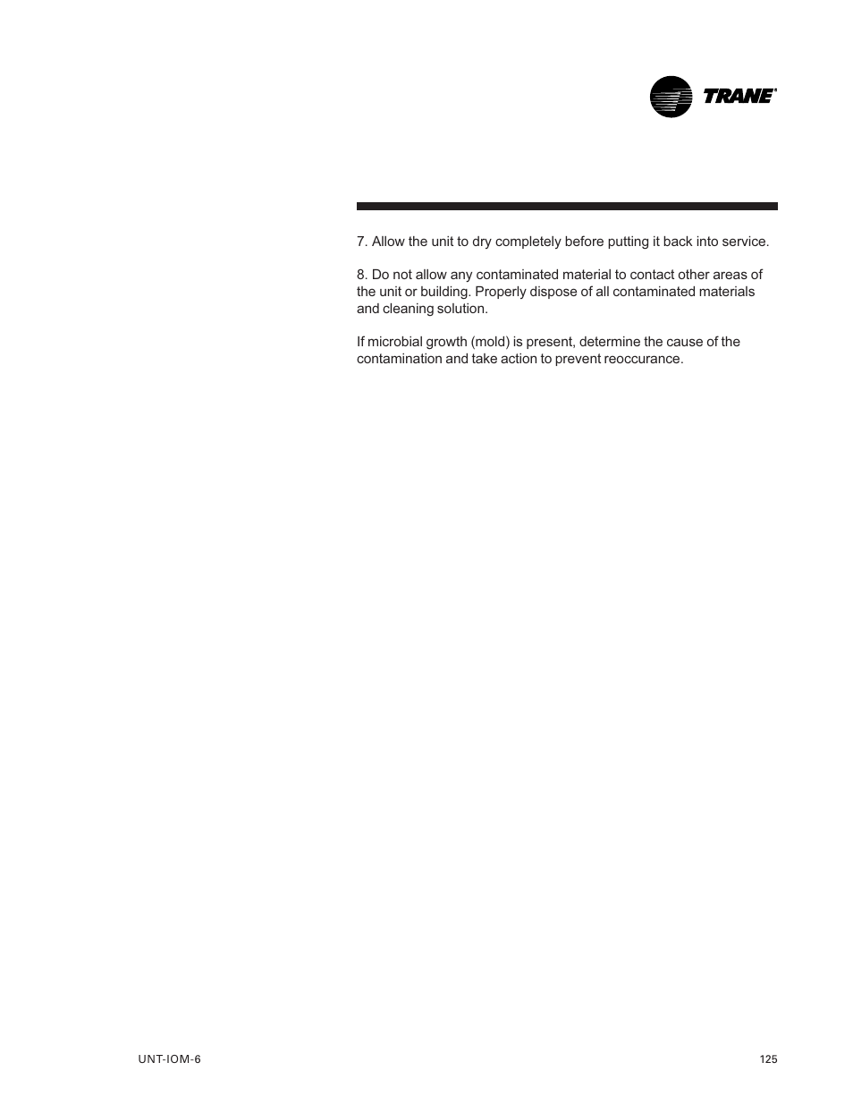 Trane LO User Manual | Page 125 / 136