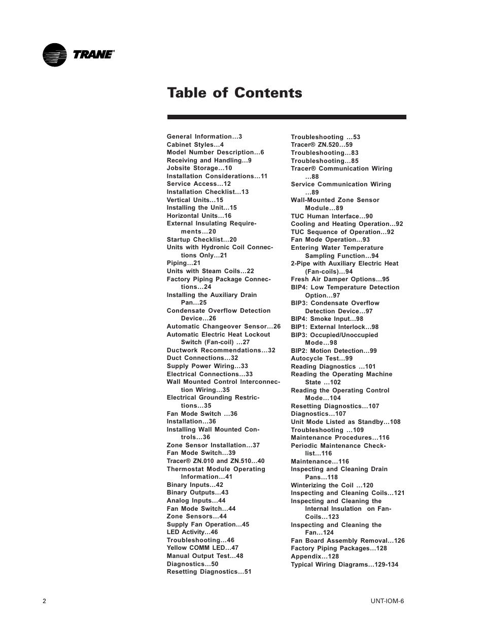 Trane LO User Manual | Page 2 / 136