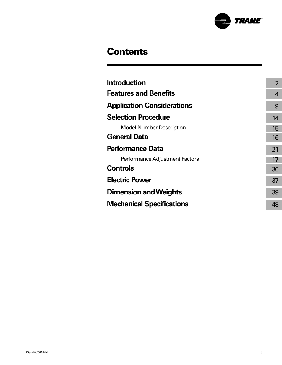Trane CG-PRC007-EN User Manual | Page 3 / 52