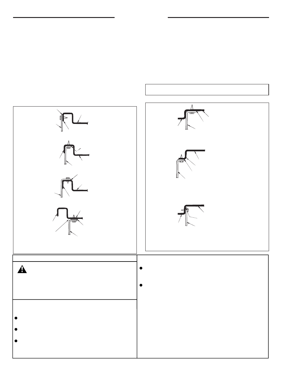 Warning, Ductwork, Downflow | Horizontal | Trane YCZ036F1/3M0B User Manual | Page 12 / 24