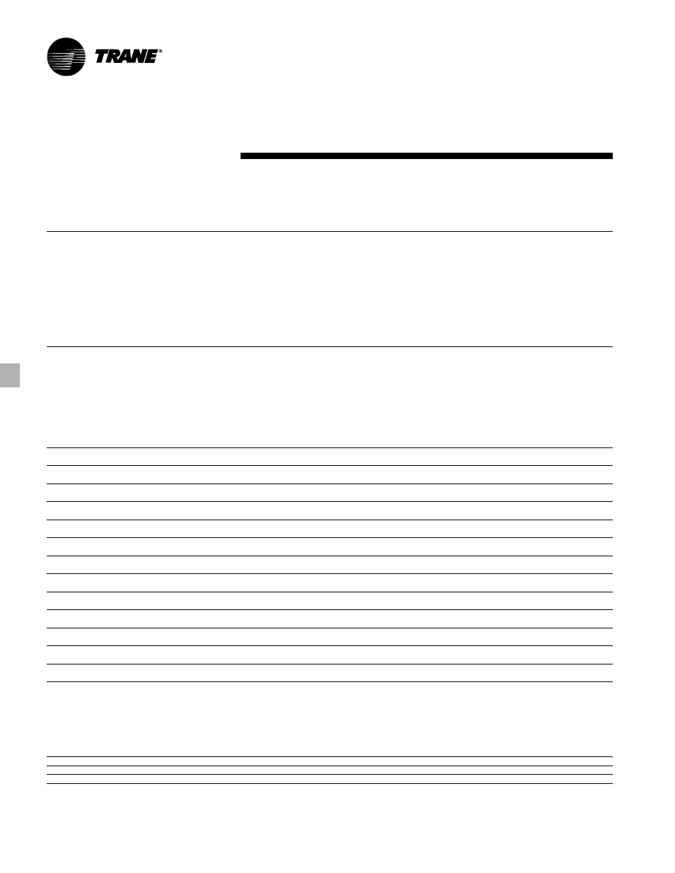 Electric power, Model s-totally enclosed, Model s-explosion proof | Model s-575v | Trane UH-PRC001-EN User Manual | Page 44 / 52