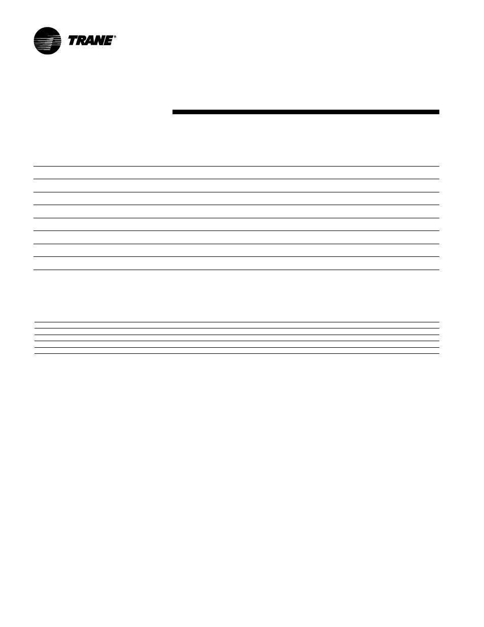 Model p-575v, Electric power | Trane UH-PRC001-EN User Manual | Page 46 / 52