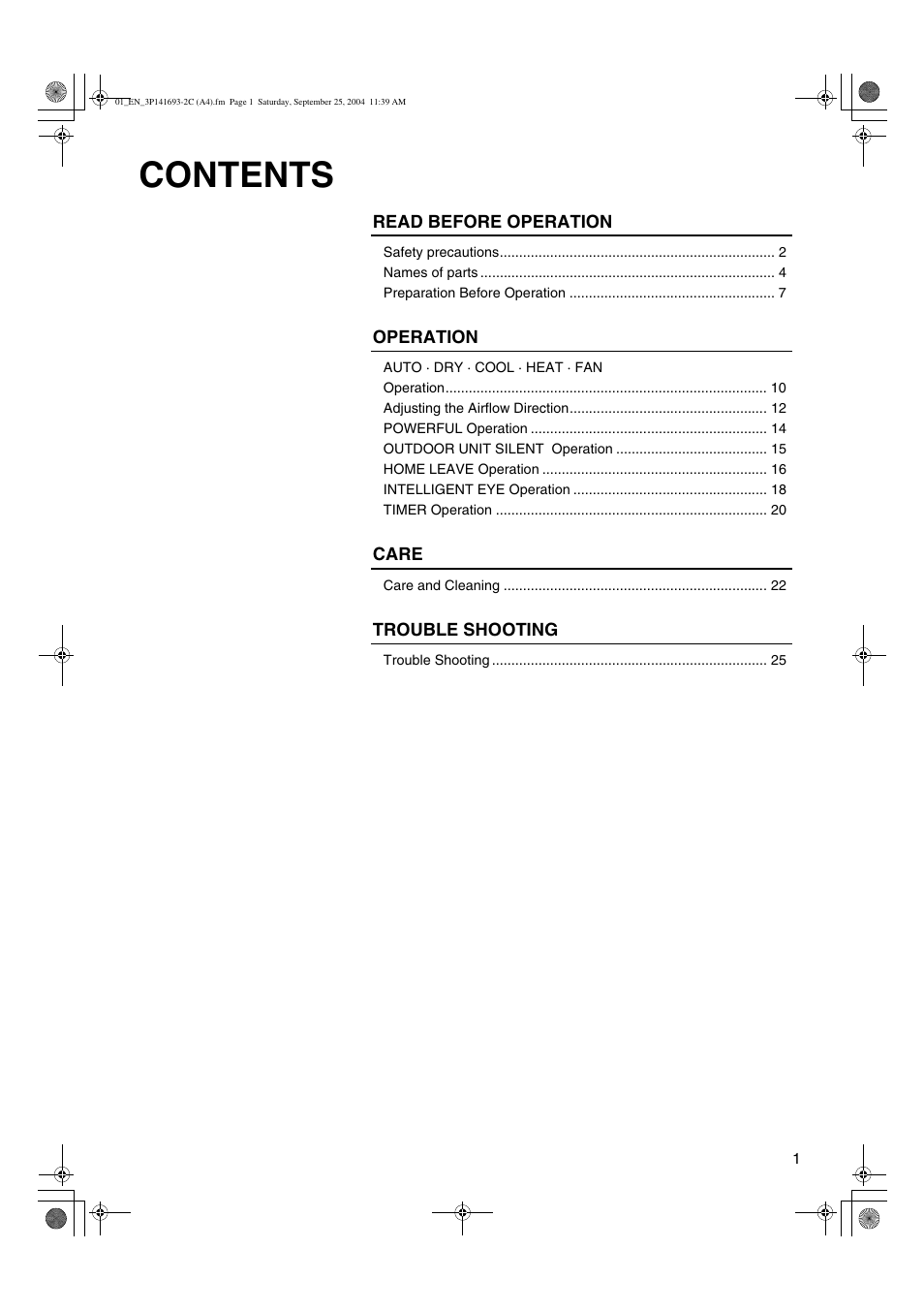 Trane FTXS15DVJU User Manual | Page 2 / 30