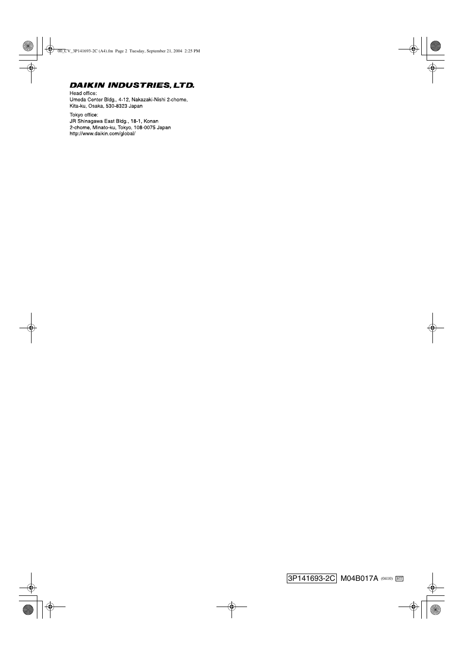 Trane FTXS15DVJU User Manual | Page 30 / 30