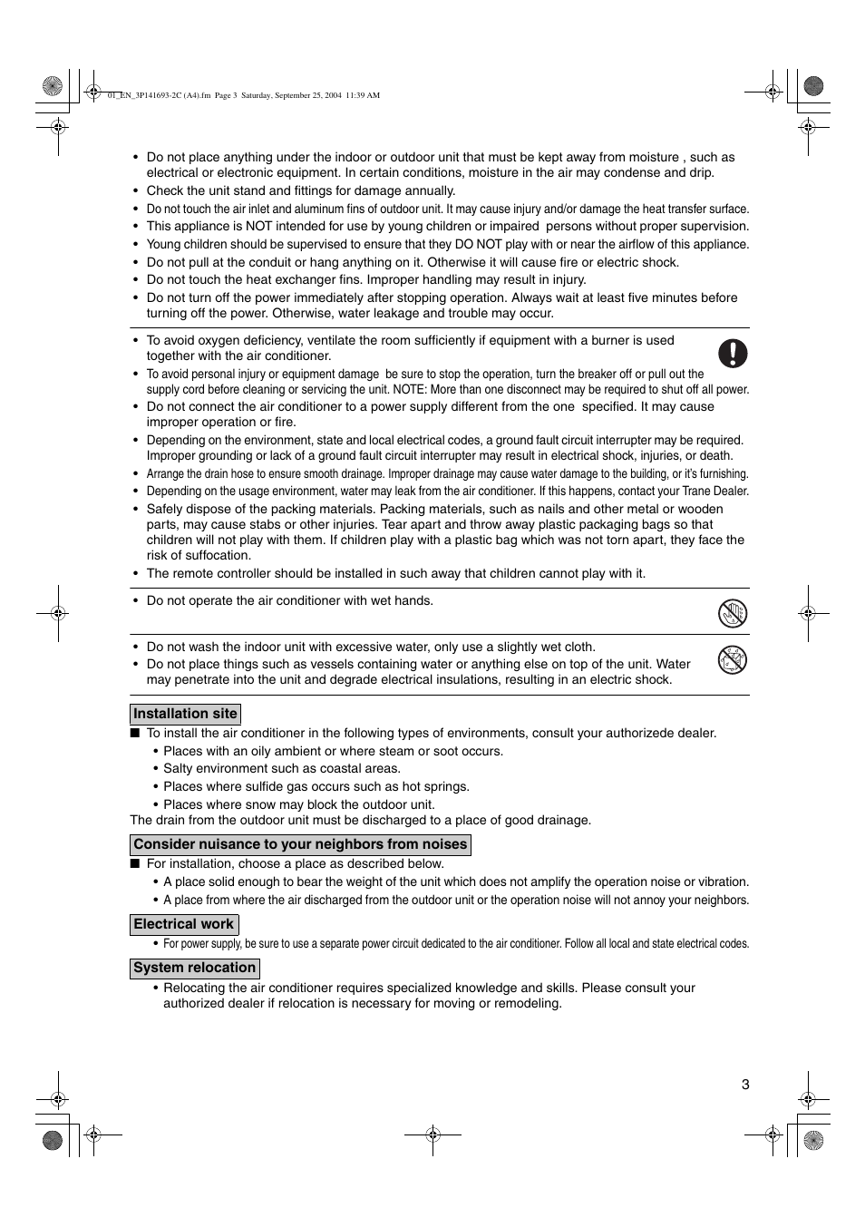 Trane FTXS15DVJU User Manual | Page 4 / 30