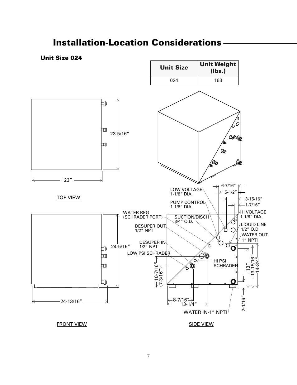 Installation-location considerations | Trane GSSD User Manual | Page 7 / 18