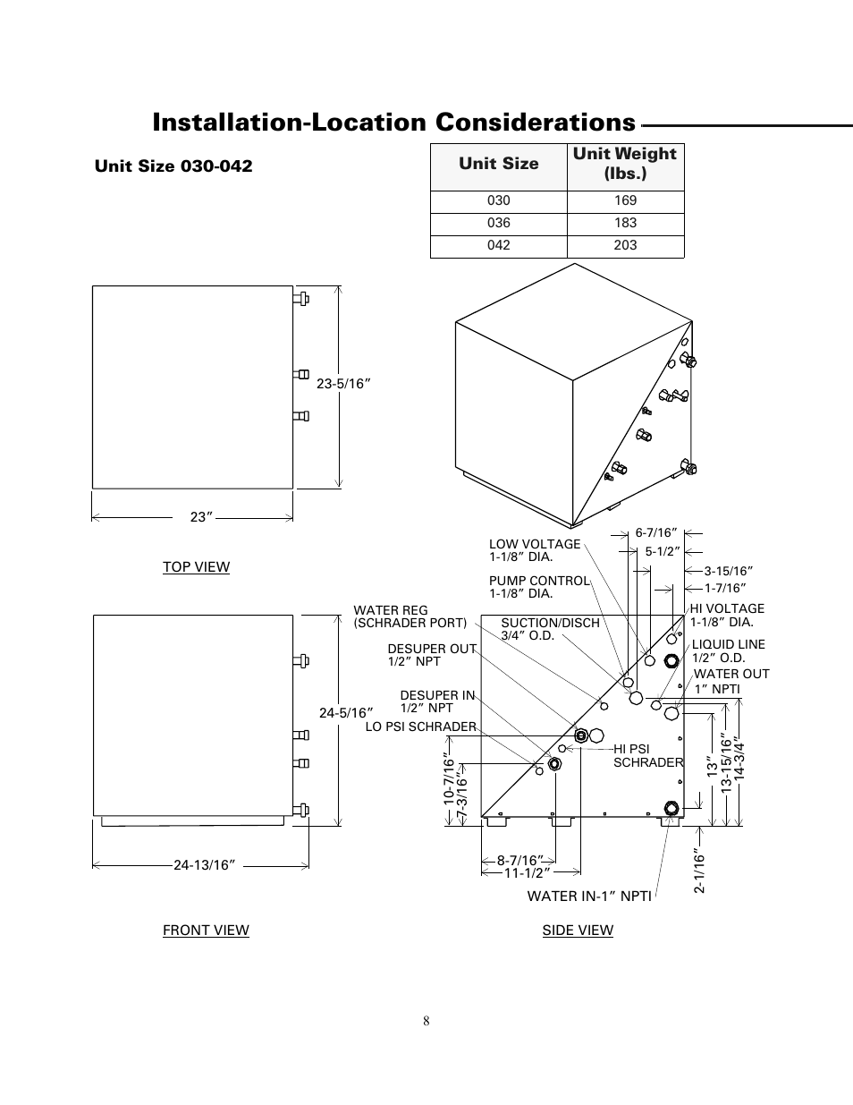 Installation-location considerations | Trane GSSD User Manual | Page 8 / 18