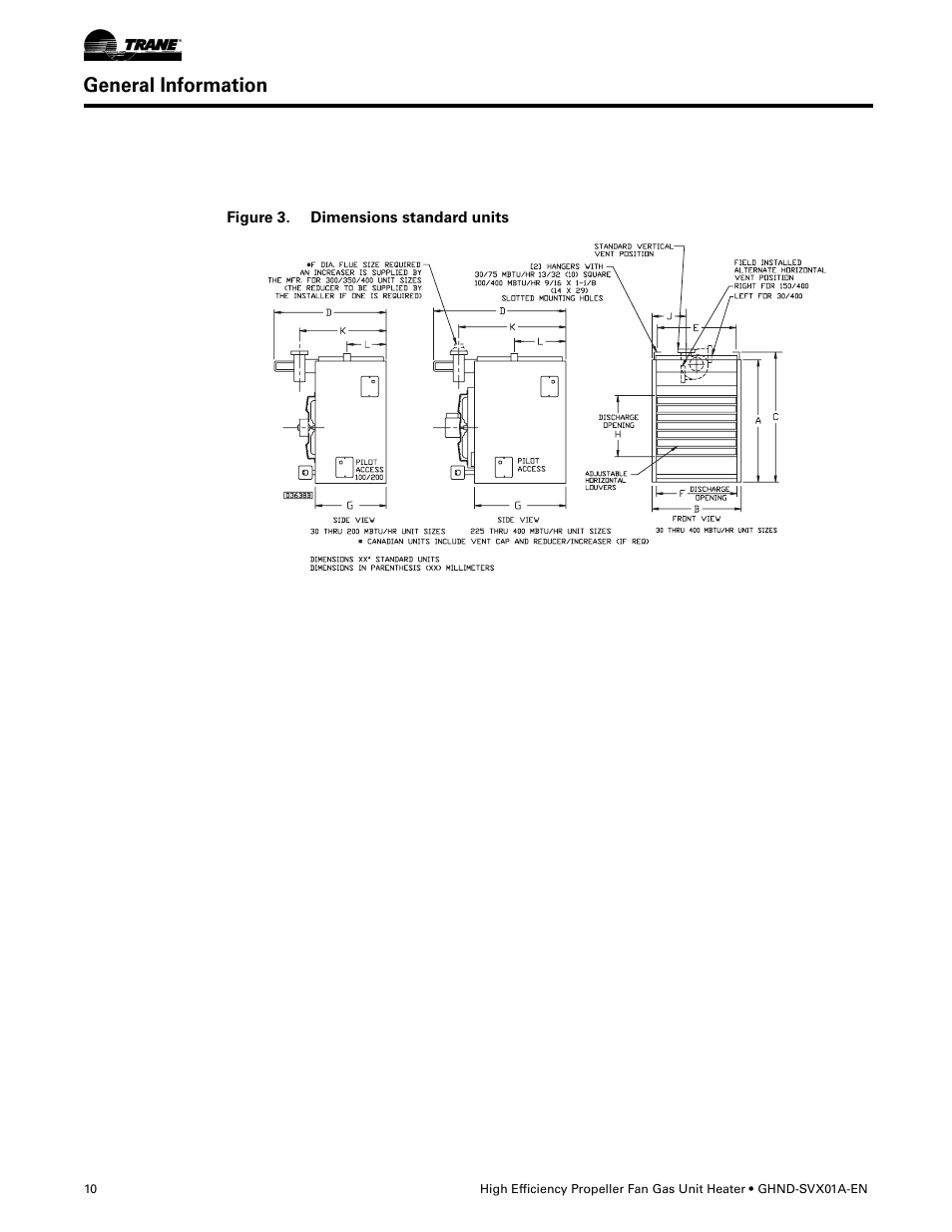 General information | Trane GHND-SVX01A-EN User Manual | Page 10 / 56