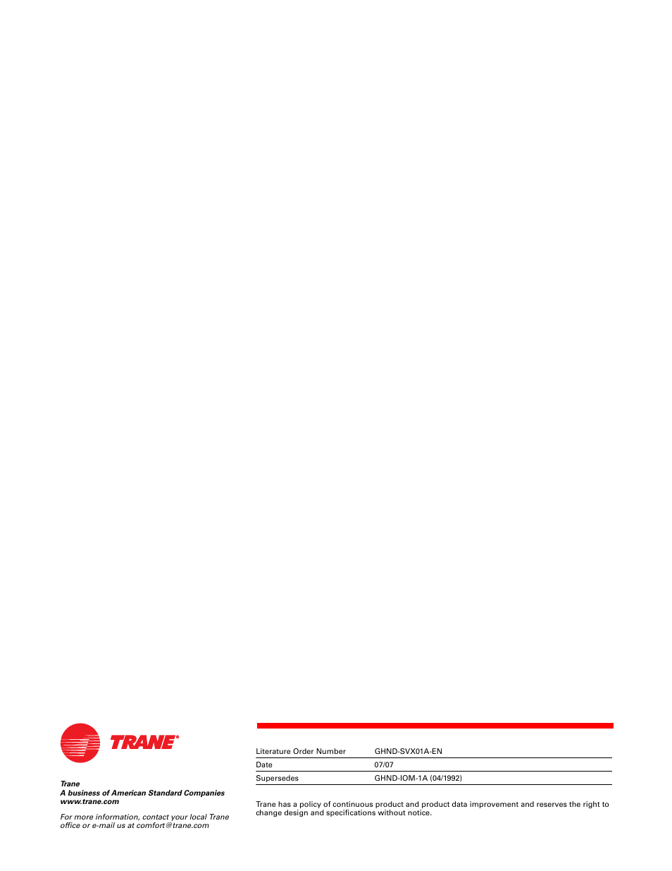 Trane GHND-SVX01A-EN User Manual | Page 56 / 56