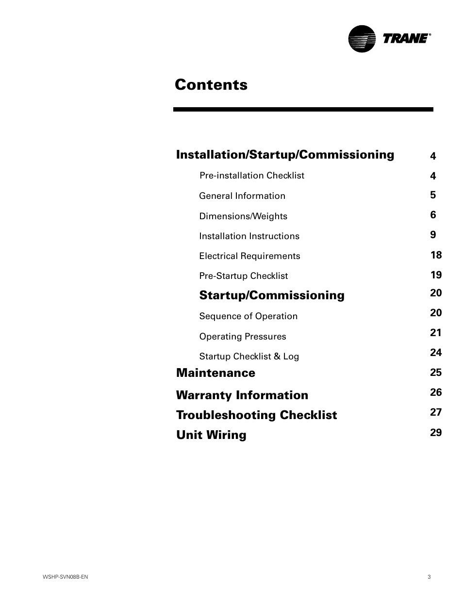 Trane GETB User Manual | Page 3 / 32