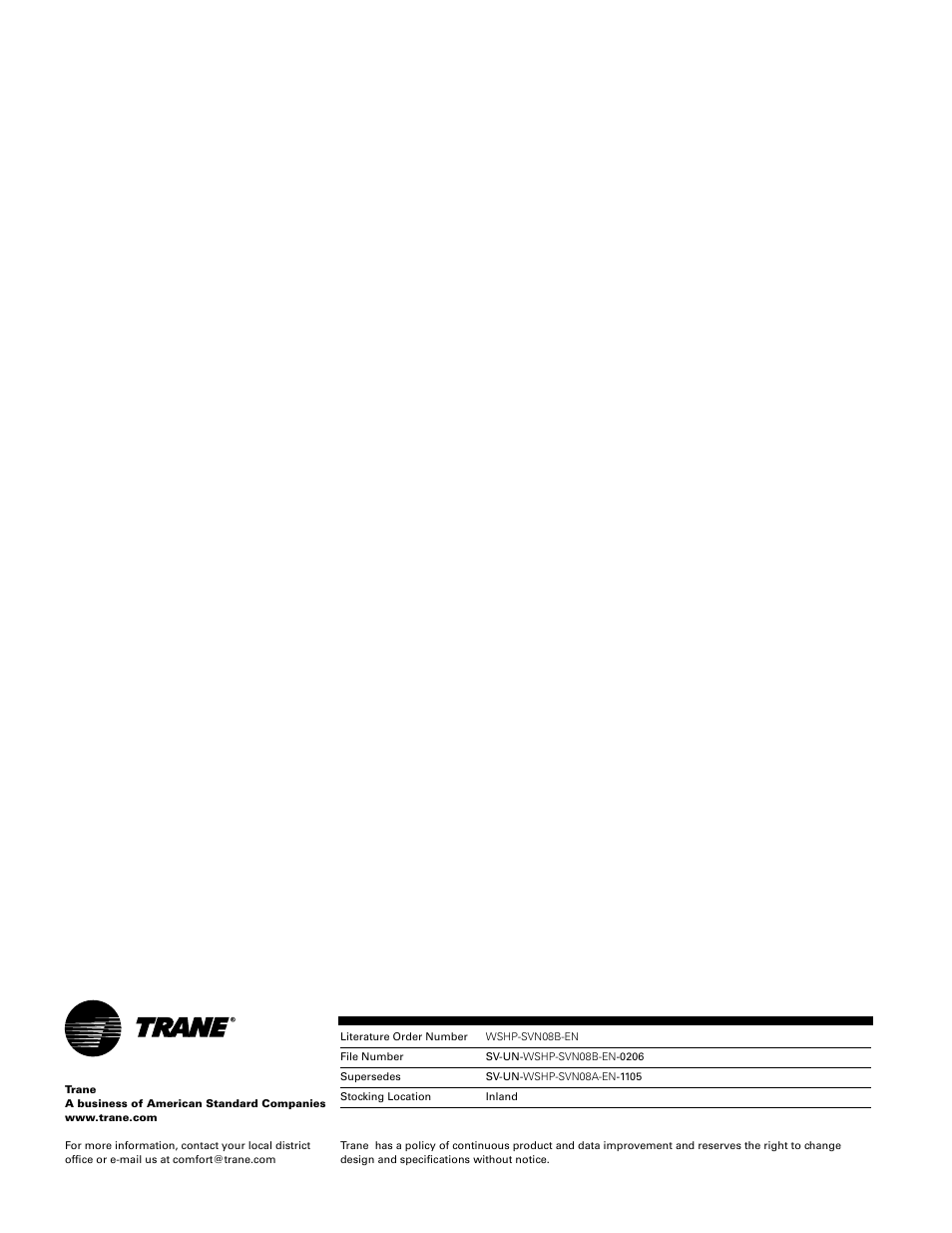 Trane GETB User Manual | Page 32 / 32