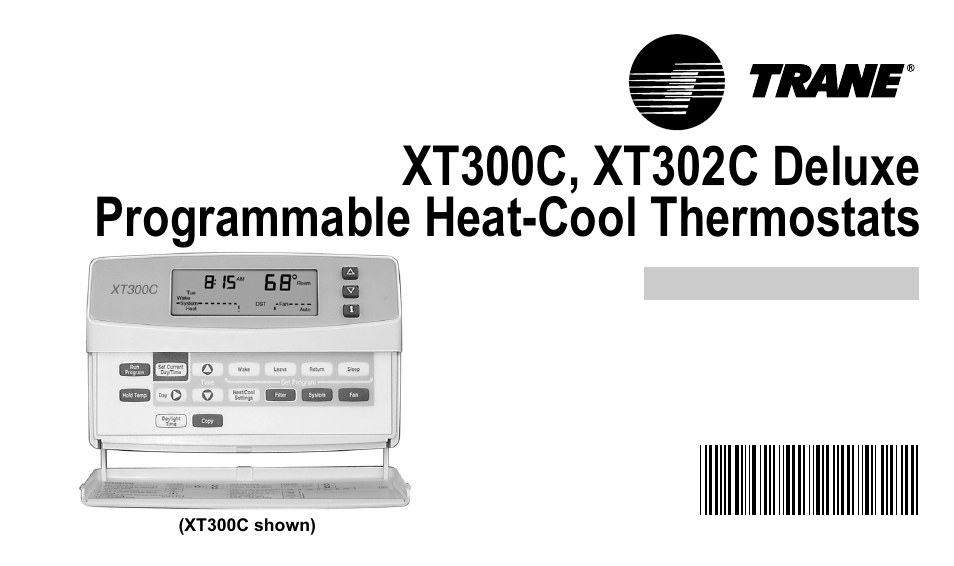 Trane XT300C User Manual | 68 pages