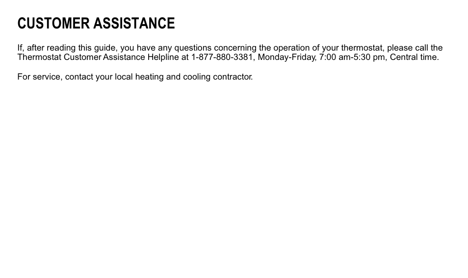 Customer assistance | Trane XT300C User Manual | Page 67 / 68