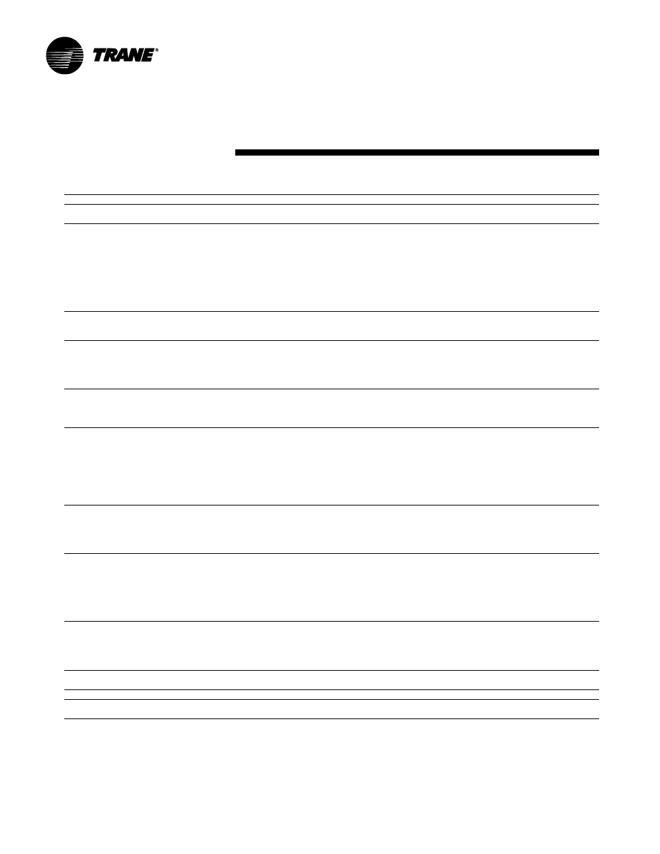 34 - 40 ton, General data | Trane RT-PRC007-EN User Manual | Page 16 / 46