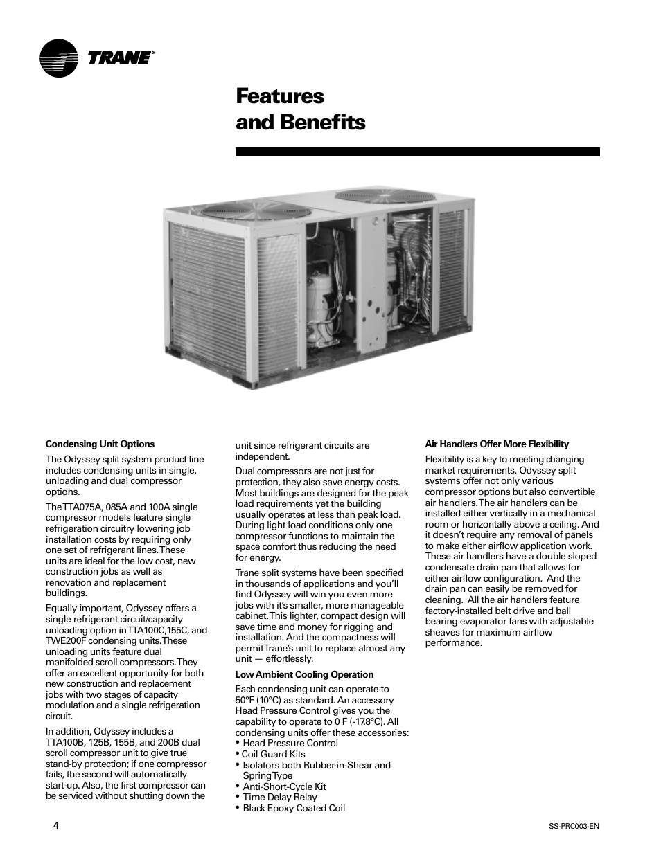Features and benefits | Trane SS-PRC003-EN User Manual | Page 4 / 79