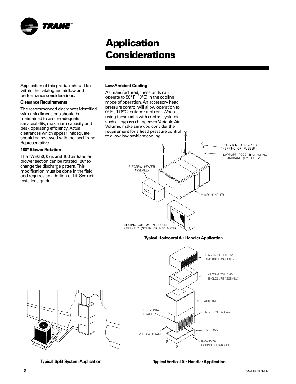 Application considerations | Trane SS-PRC003-EN User Manual | Page 8 / 79