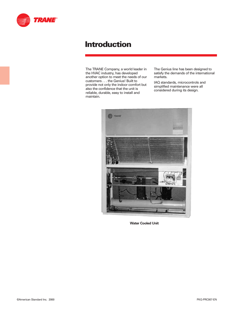 Introduction | Trane Genius PKG-PRC007-EN User Manual | Page 2 / 52