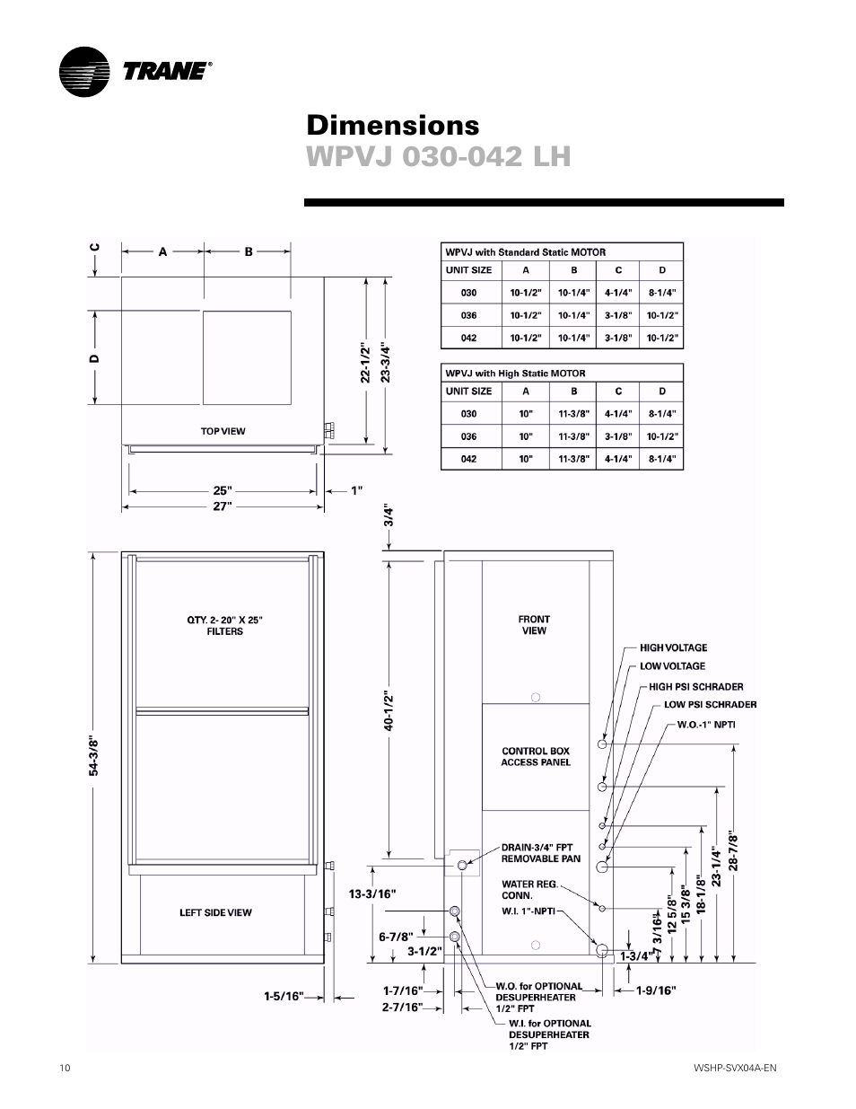 Trane WPVJ User Manual | Page 10 / 39