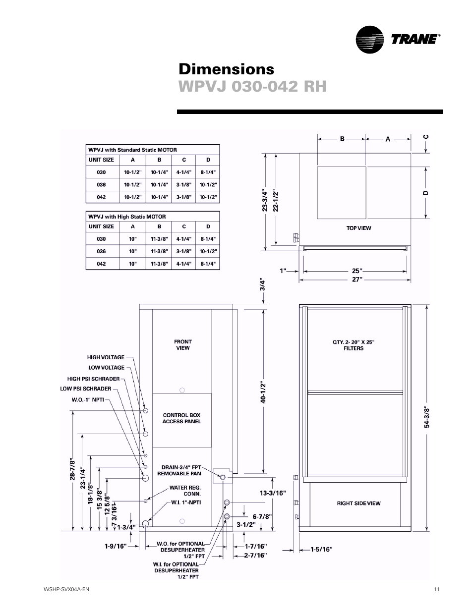 Trane WPVJ User Manual | Page 11 / 39