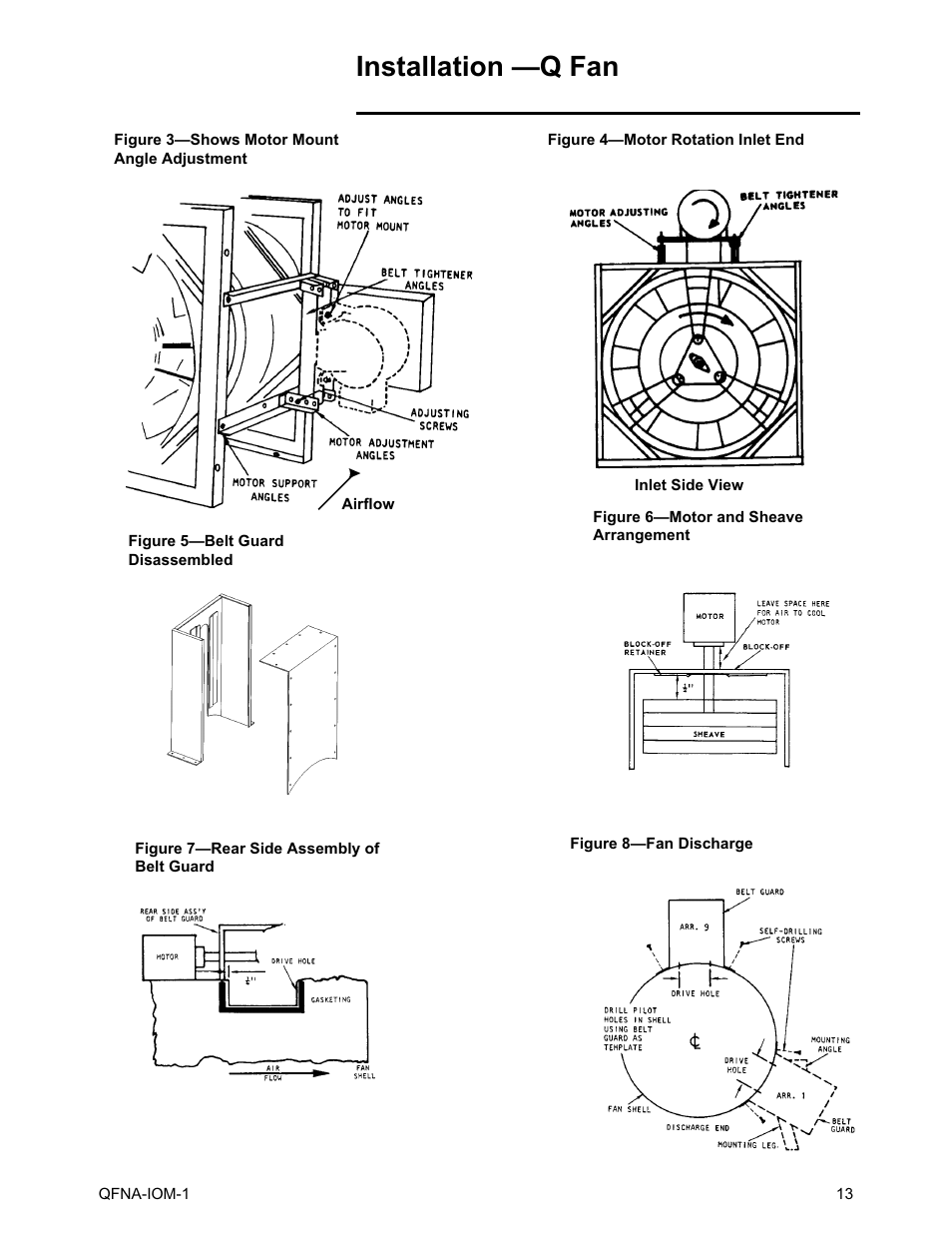 Installation —q fan | Trane QFNA-IOM-1 User Manual | Page 13 / 30