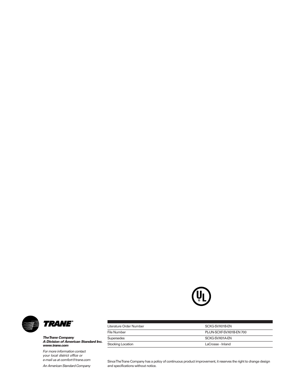 Trane IntelliPak SCWG 020 User Manual | Page 124 / 124