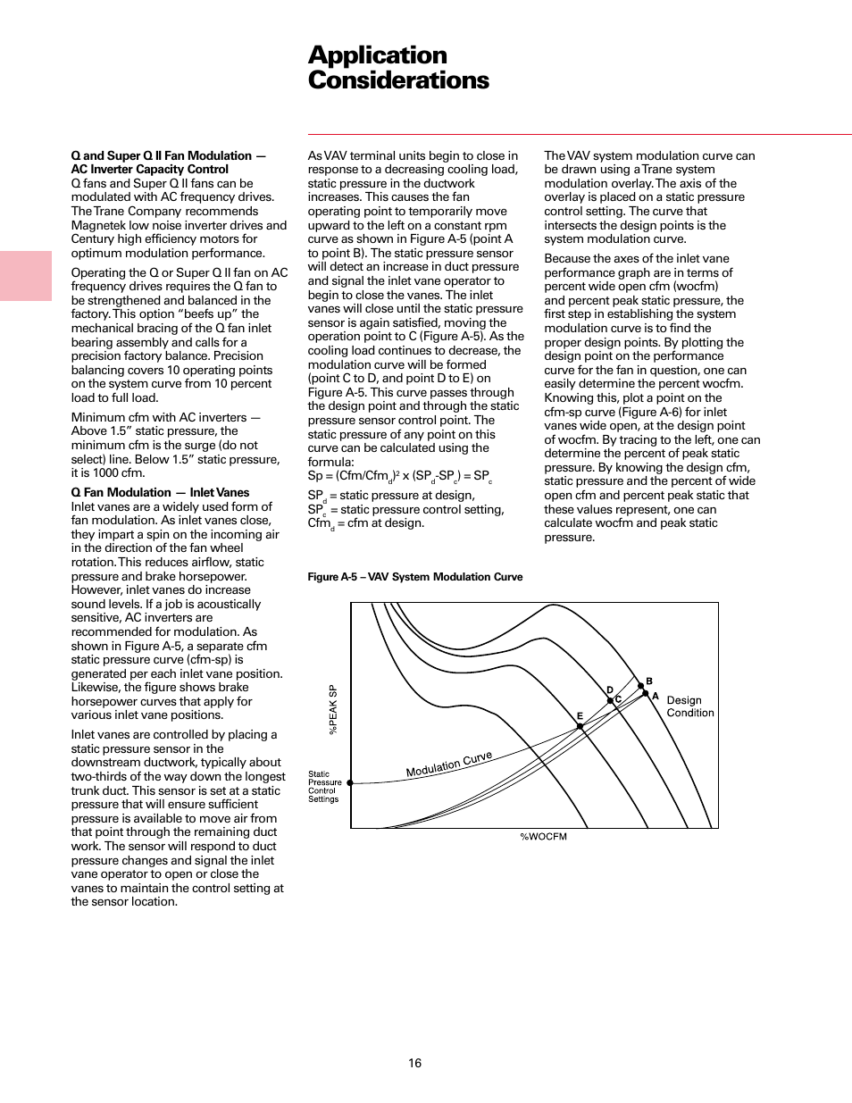 Application considerations | Trane Fan User Manual | Page 16 / 56