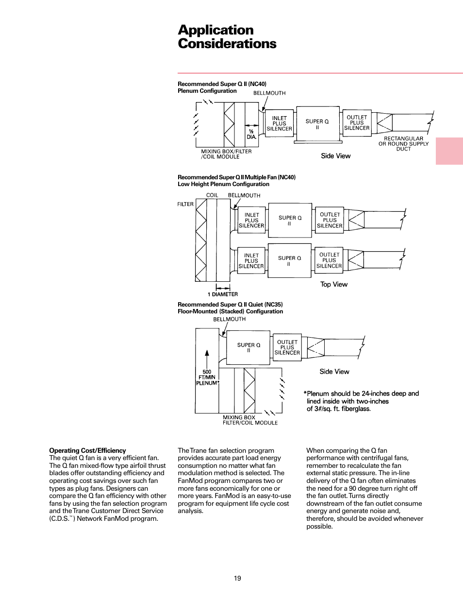 Application considerations | Trane Fan User Manual | Page 19 / 56